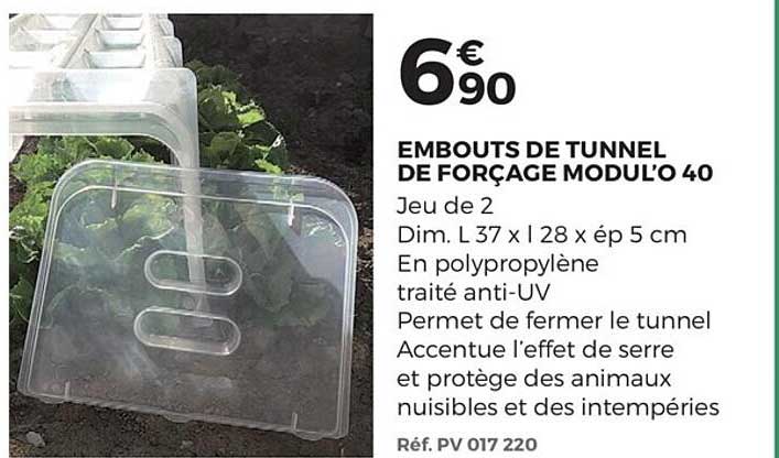 embouts de tunnel de forçage modul'o 40