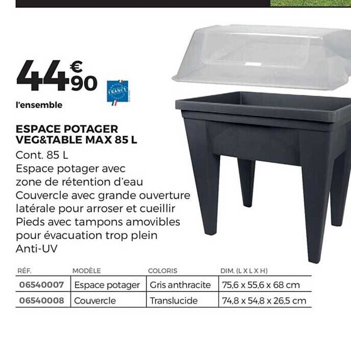 Espace Potager Veg&table Max 85 L