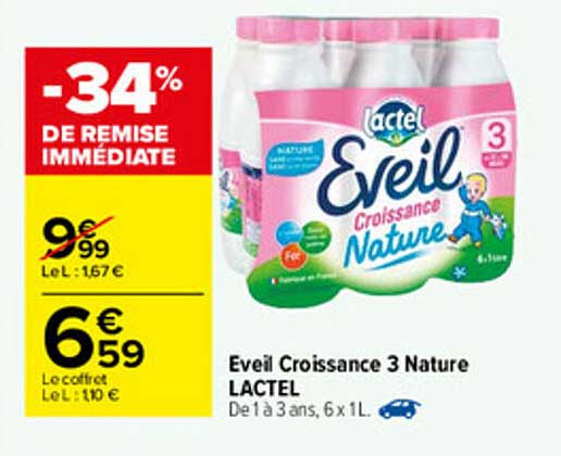 éveil Croissance 3 Nature Lactel