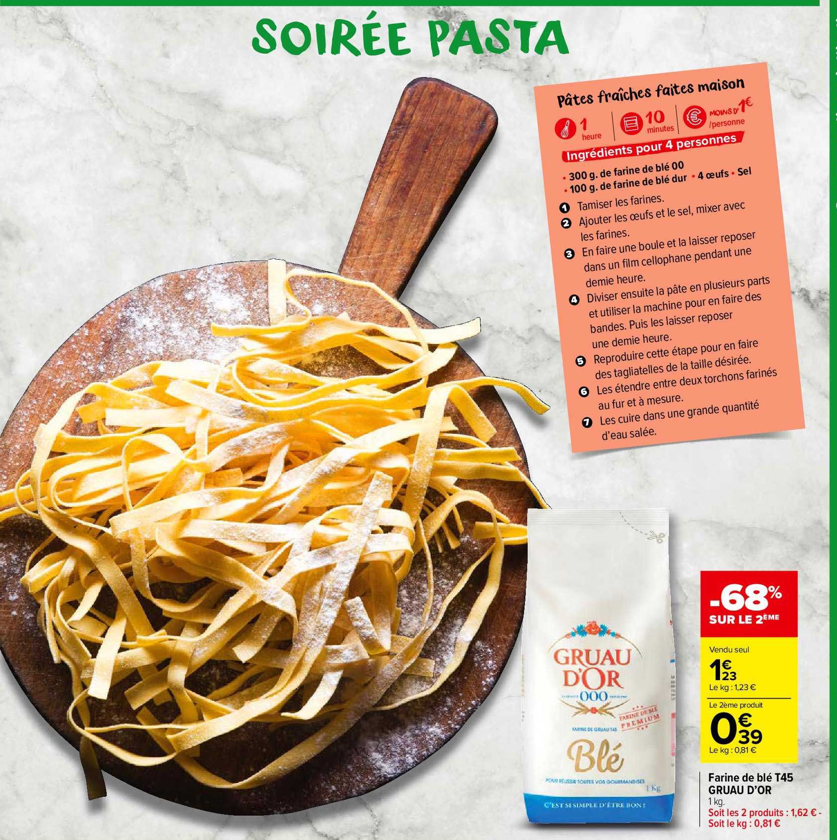 farine de blé t45 gruau d'or