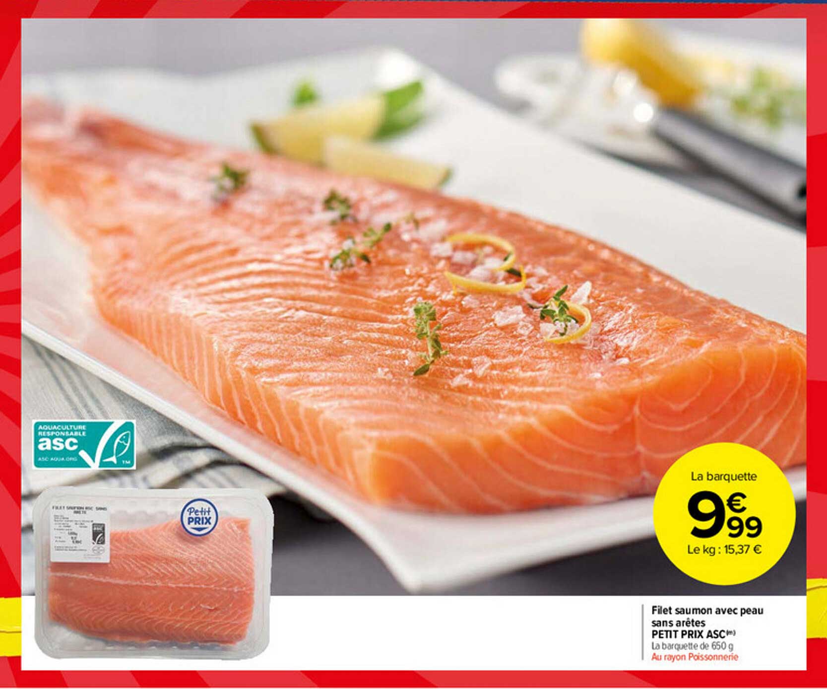 filet saumon avec peau sans arêtes petit prix asc