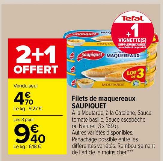 Filets De Maquereaux Saupiquet