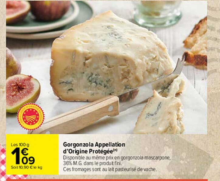 Gorgonzola Appellation D'origine Protégée