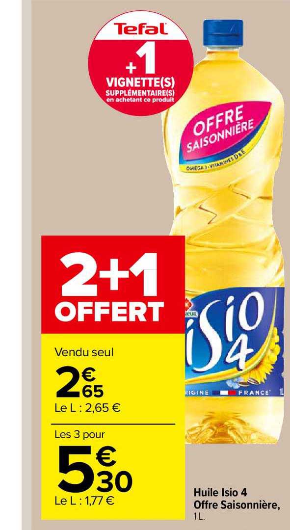 huile isio 4 offre saisonnière