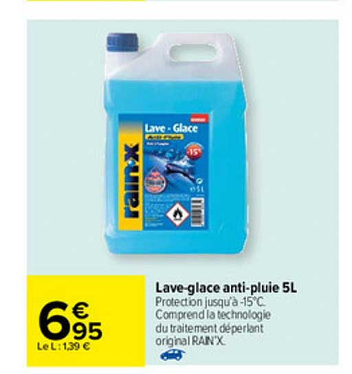 lave-glace anti-pluie 5l rain.x