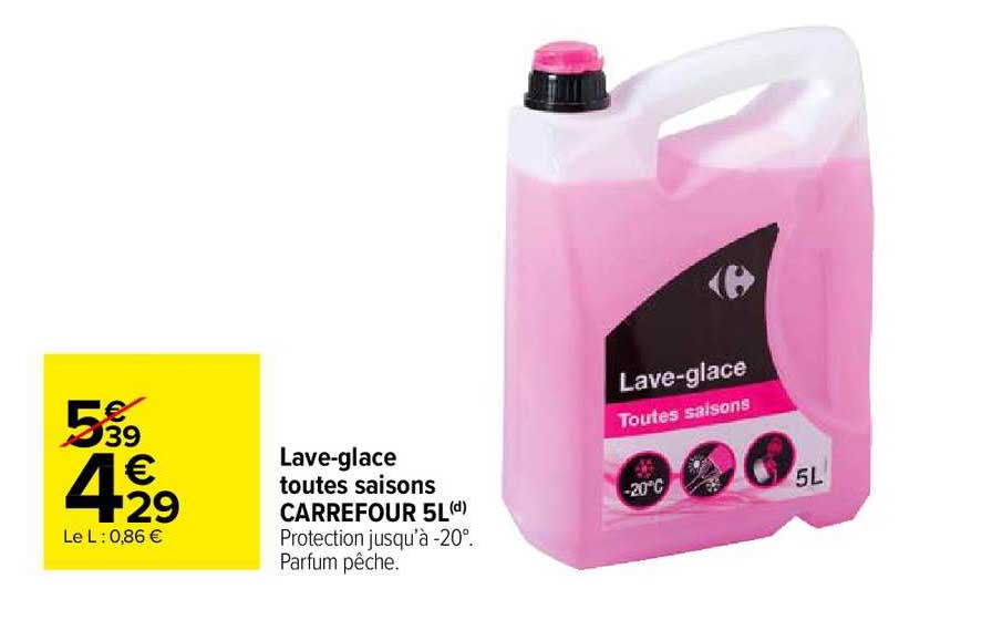 lave-glace toutes saisons carrefour 5l