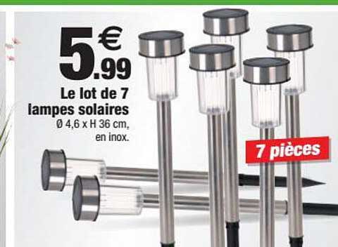 le lot de 7 lampes solaires