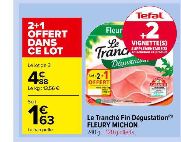 le tranché fin dégustation fleury michon