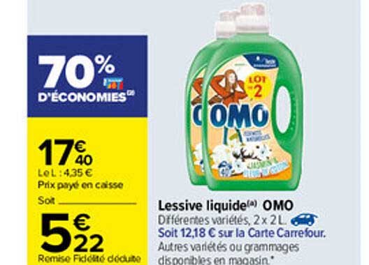 Lessive Liquide Omo