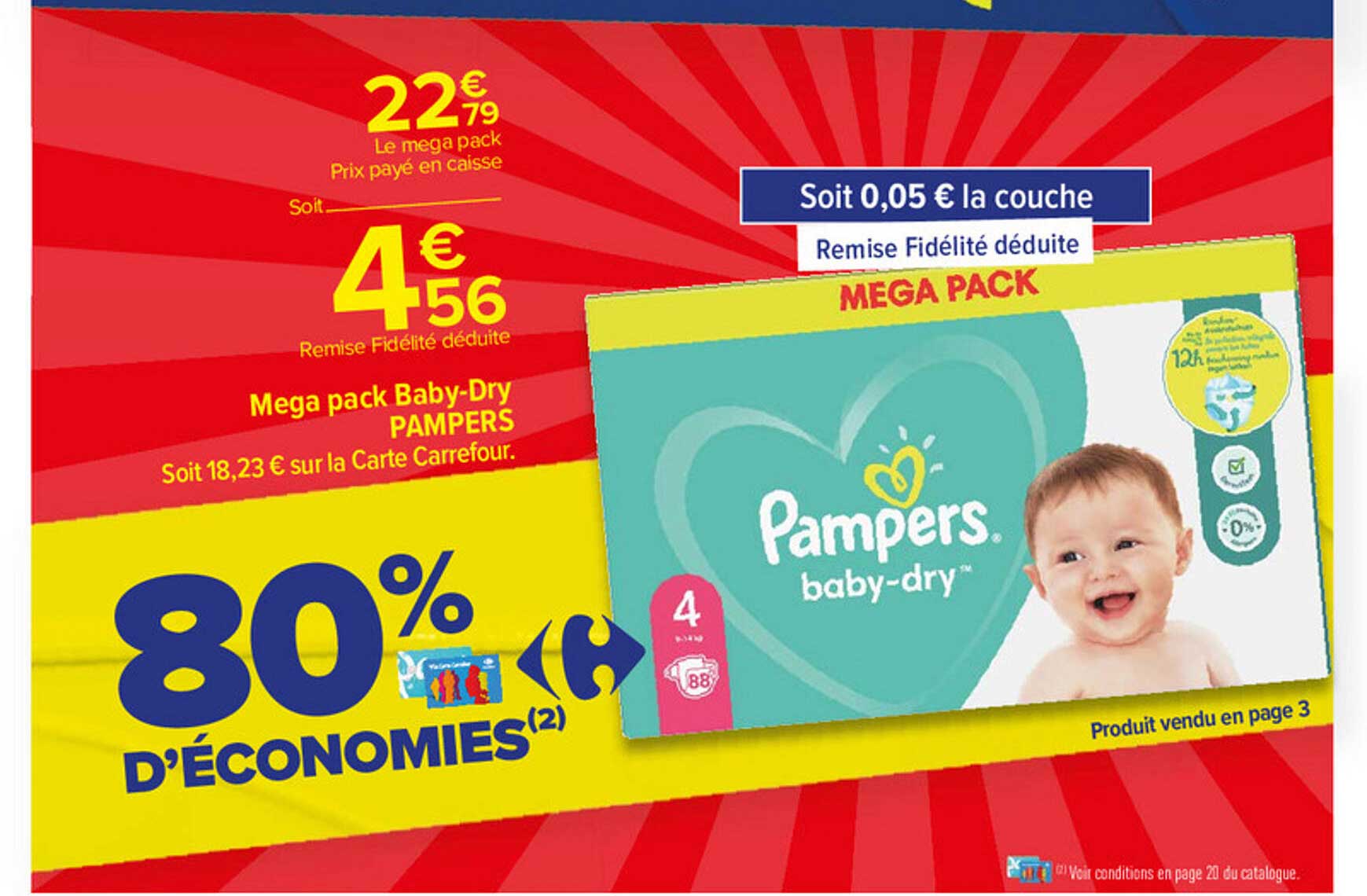 mega pack baby-dry pampers