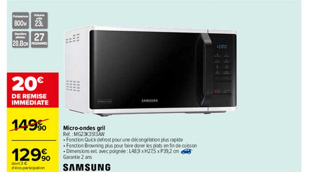 Micro-ondes Gril Samsung