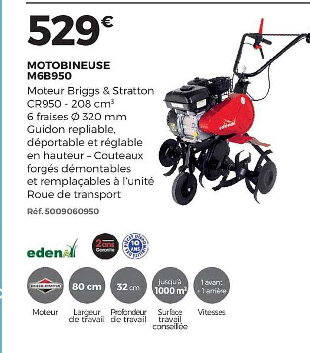 motobineuse m6b950 edena