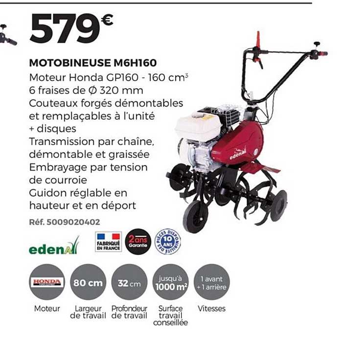 motobineuse m6h160 edena