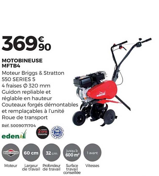 motobineuse mftb4 edena