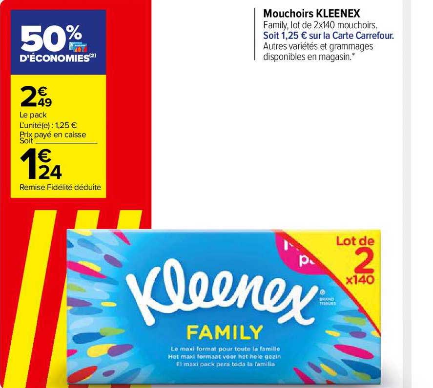 Mouchoirs Kleenex