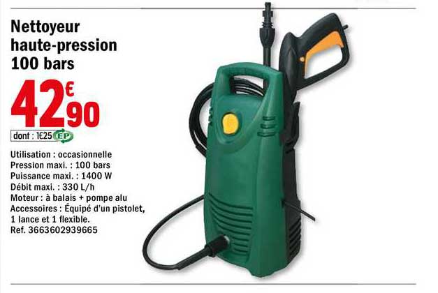 nettoyeur haute-pression 100 bars