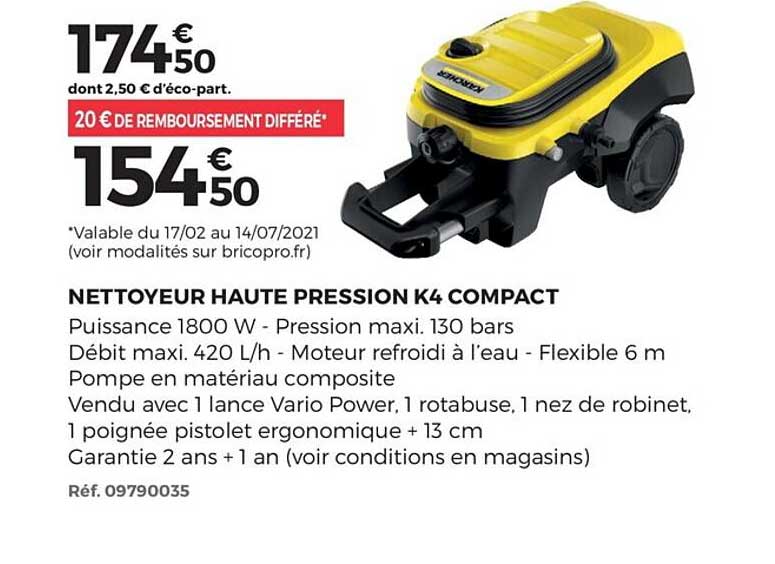 Nettoyeur Haute Pression K4 Compact