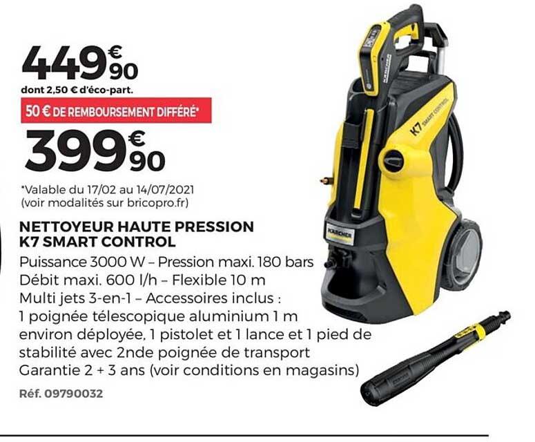 nettoyeur haute pression k7 smart control