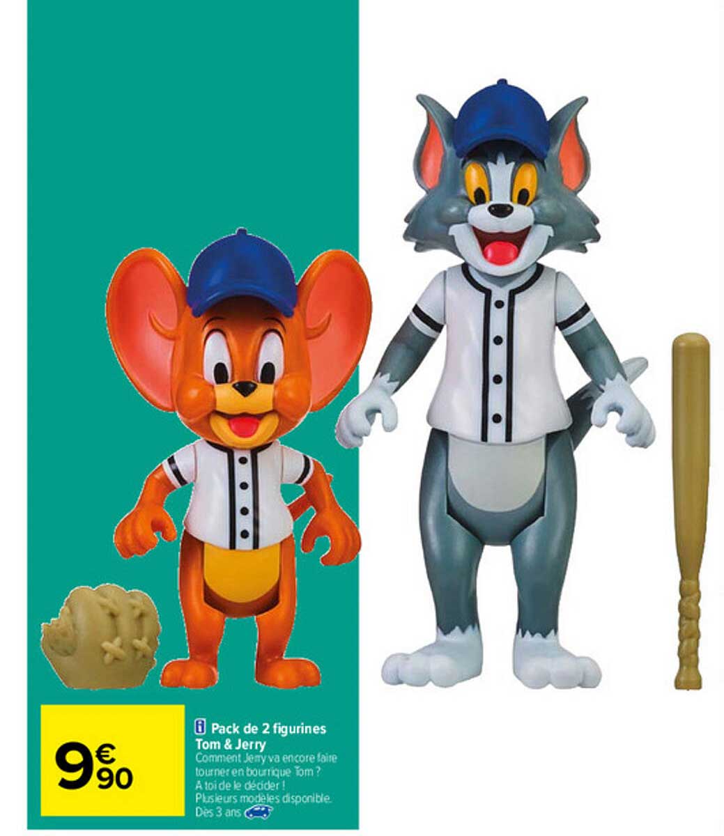 pack de 2 figurines tom & jerry