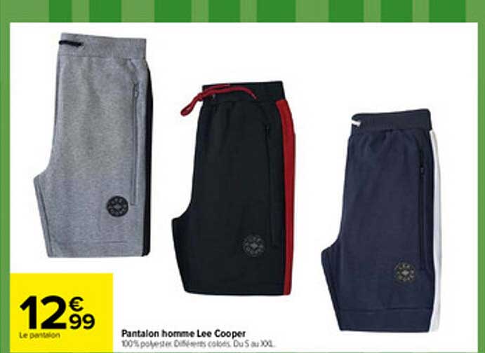 pantalon homme lee cooper