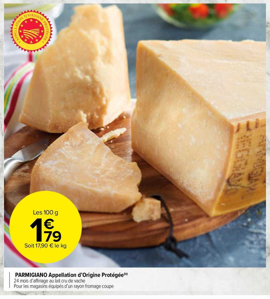 parmigiano appellation d'origine protégée