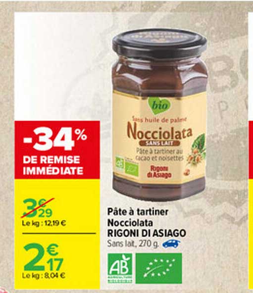 Pâte à Tartiner Nocciolata Rigoni Di Asiago
