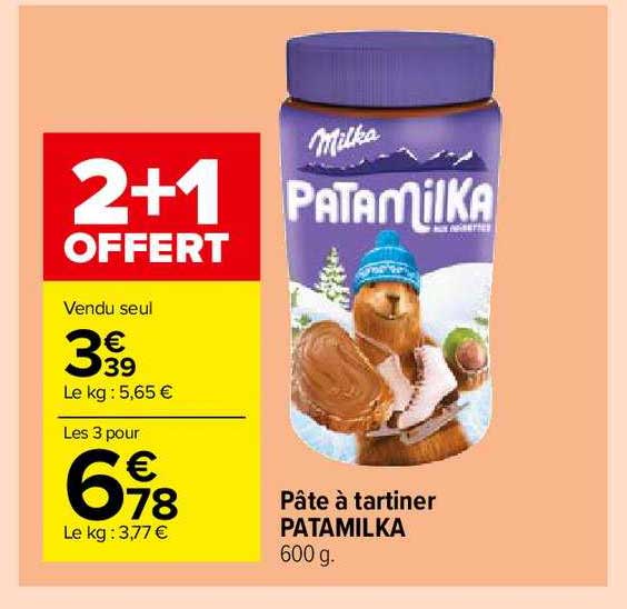 Pâte à Tartiner Patamilka