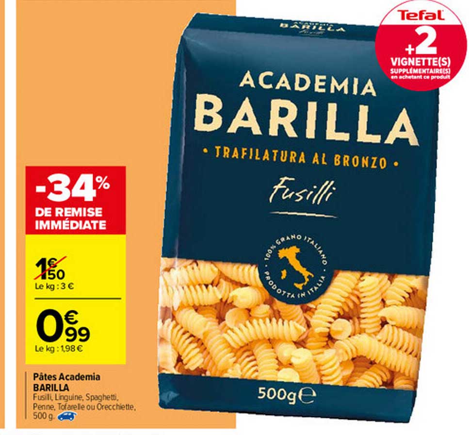 pâtes academia barilla