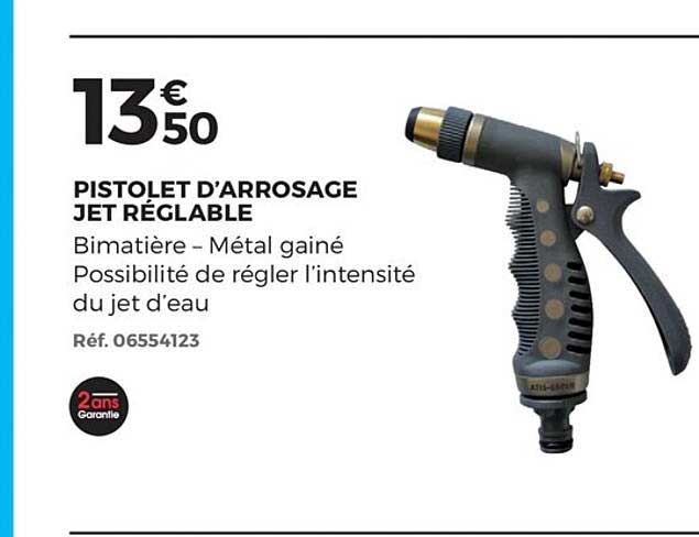 Pistolet D'arrosage Jet Réglable