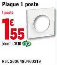 plaque 1 poste