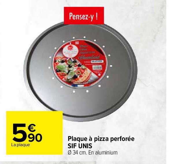 plaque à pizza perforée sif unis