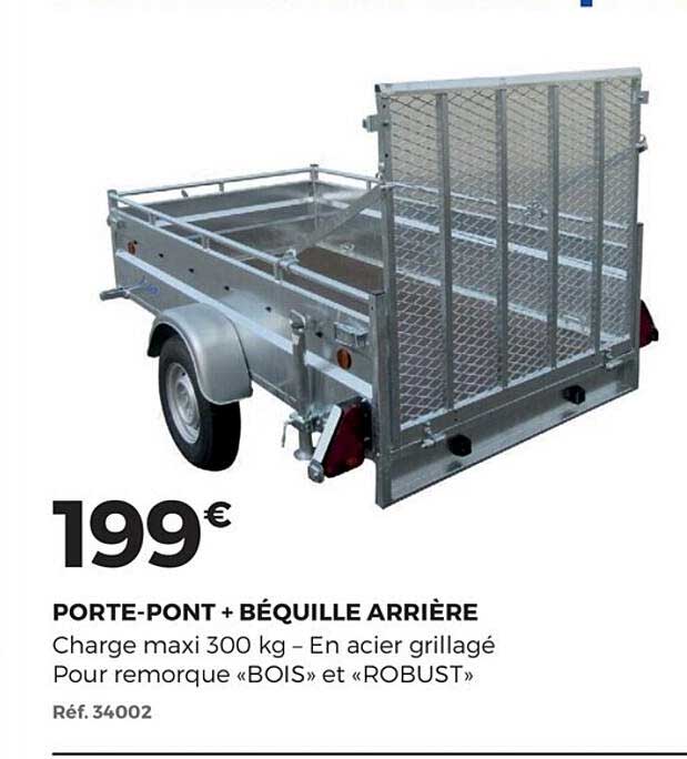 porte pont + béquille arrière