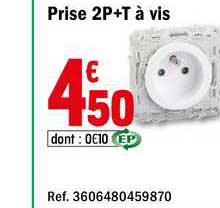 prise 2p+t à vis