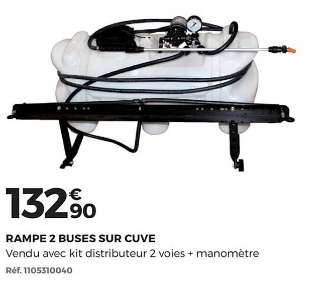 rampe 2 buses sur cuve