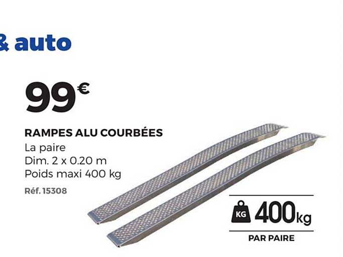 rampes alu courbées