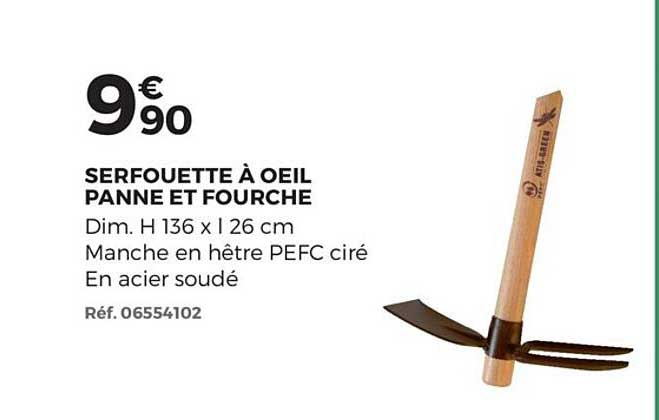 serfouette à oeil panne et fourche