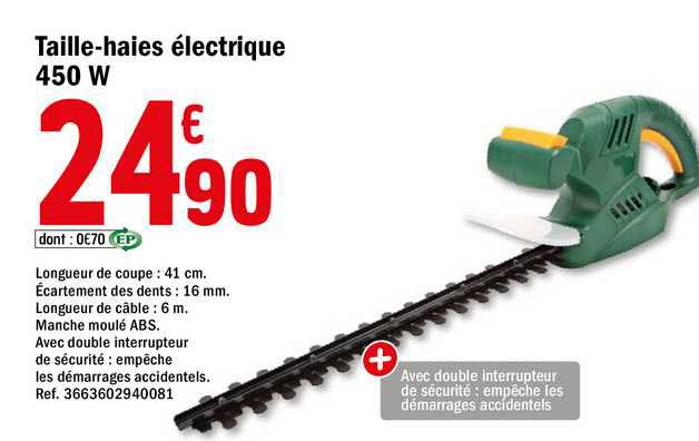 taille-haies électrique 450 w
