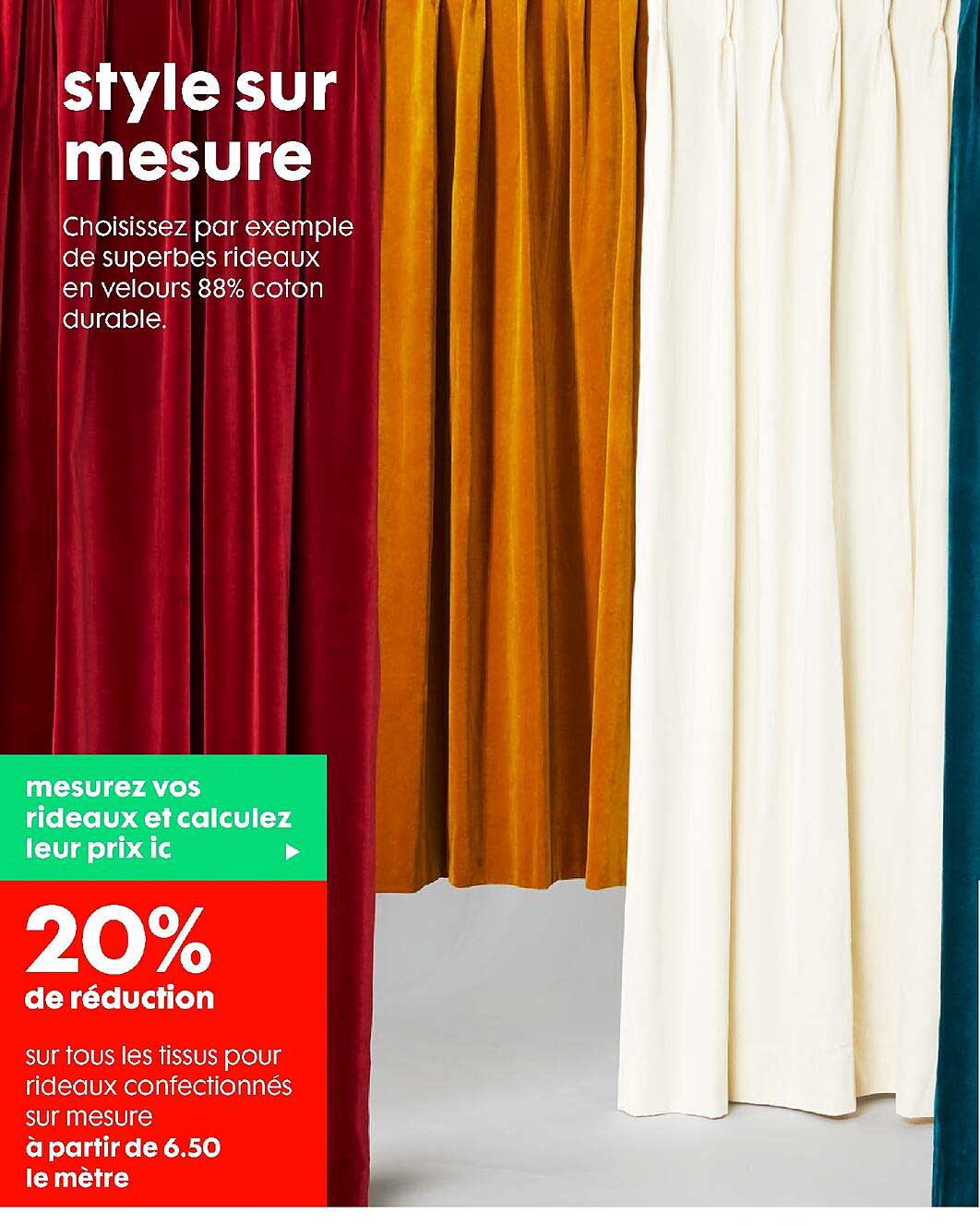 tissus pour rideaux confectionnés sur mesure