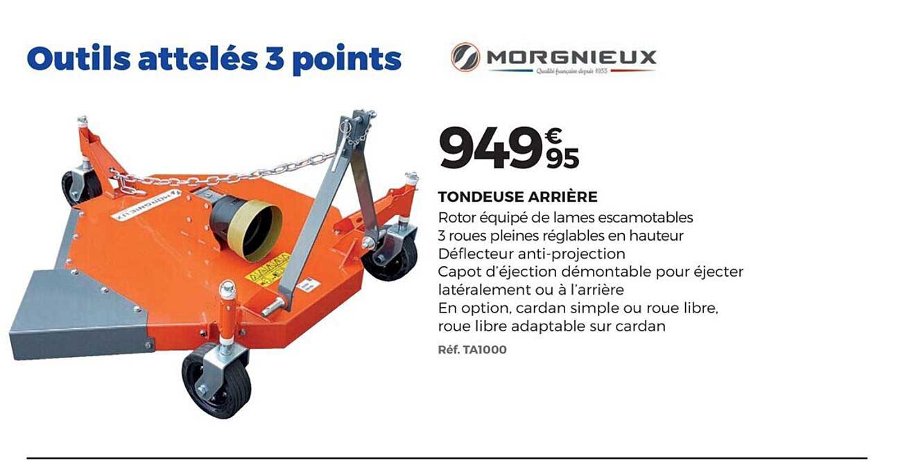 tondeuse arrière morgnieux