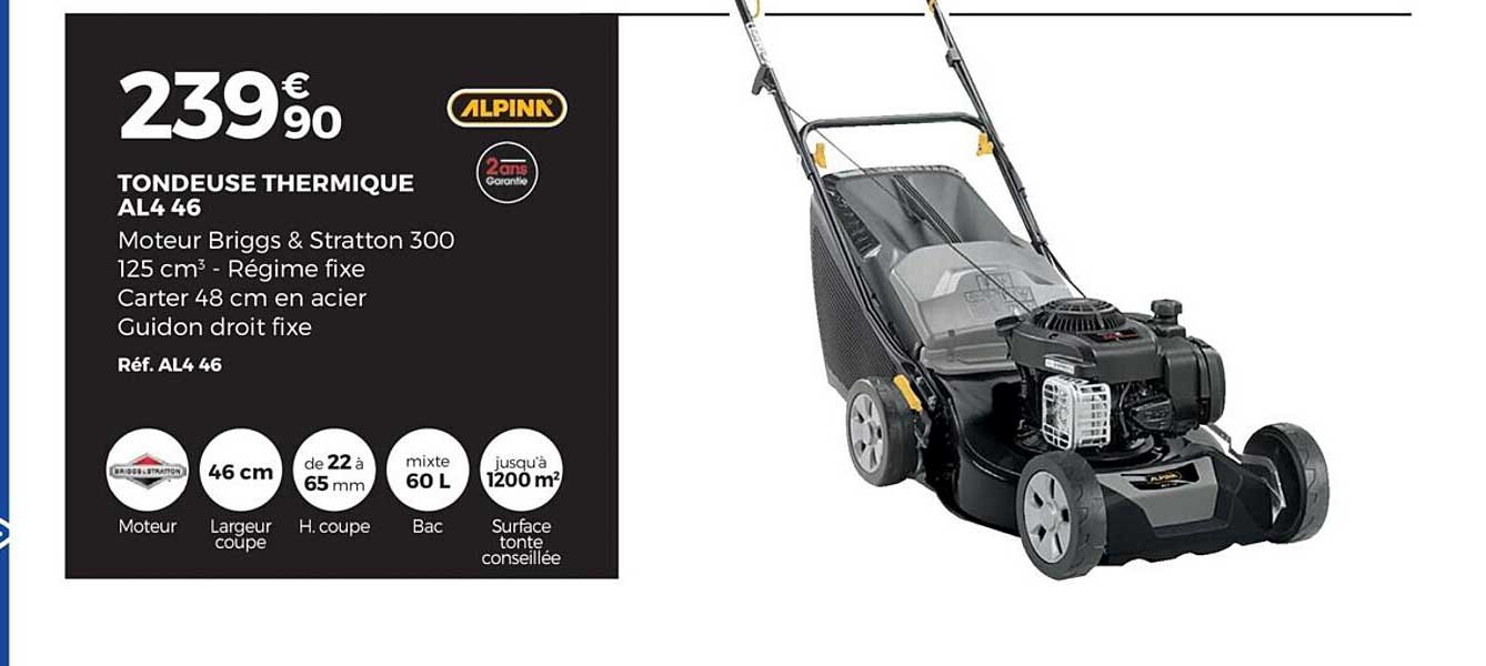 Tondeuse Thermique Al4 46 Alpinn