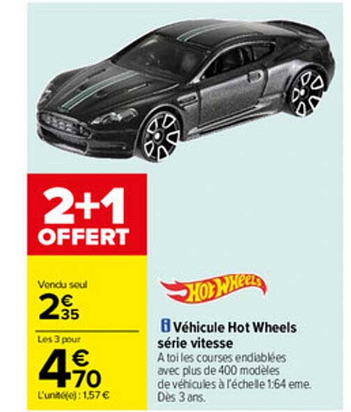 véhicule hot wheels série vitesse