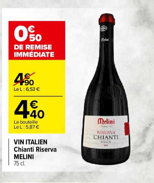 vin italien chianti riserva melini
