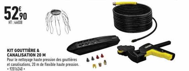 kit gouttière & canalisation 20m