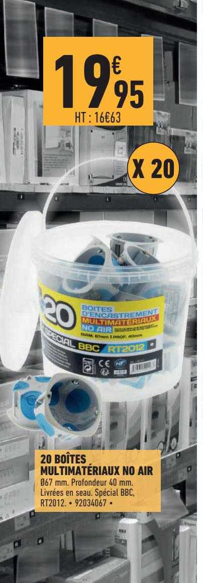 20 Boîtes Multimatériaux No Air