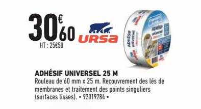 adhésif universel 25 m ursa