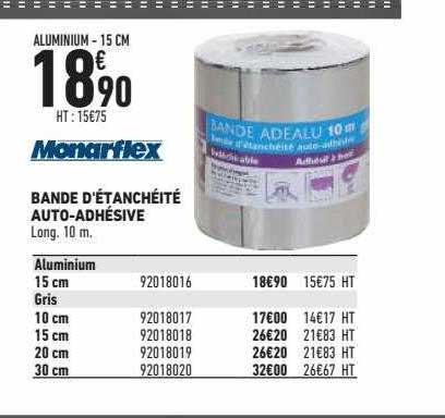 bande d'étanchéité auto-adhésive monarflex