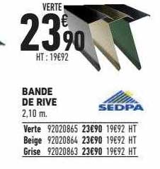 bande de rive sedpa