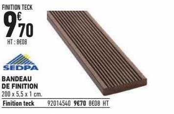 bandeau de finition sedpa