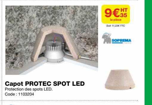capot protec spot led soprema
