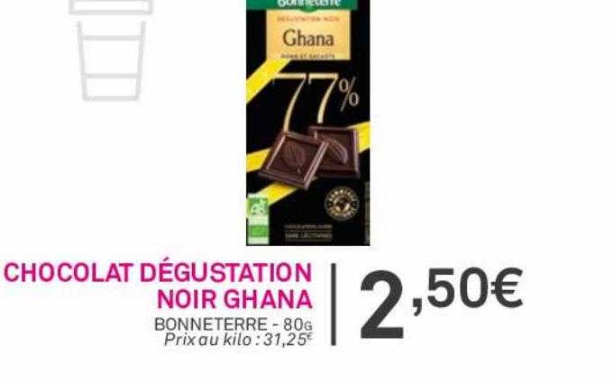 chocolat dégustation noir ghana bonneterre